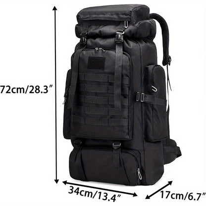 21.13gal Waterproof Tactical Backpack - Durable Oxford Fabric