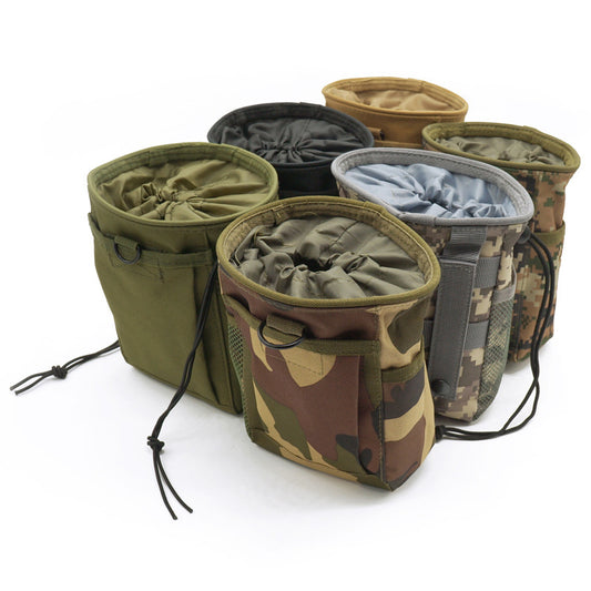 1pc Drawstring Magazine Dump Pouch, Adjustable Utility Belt Hip Holster Bag, Outdoor Ammo Pouch Wilderness Outfiters