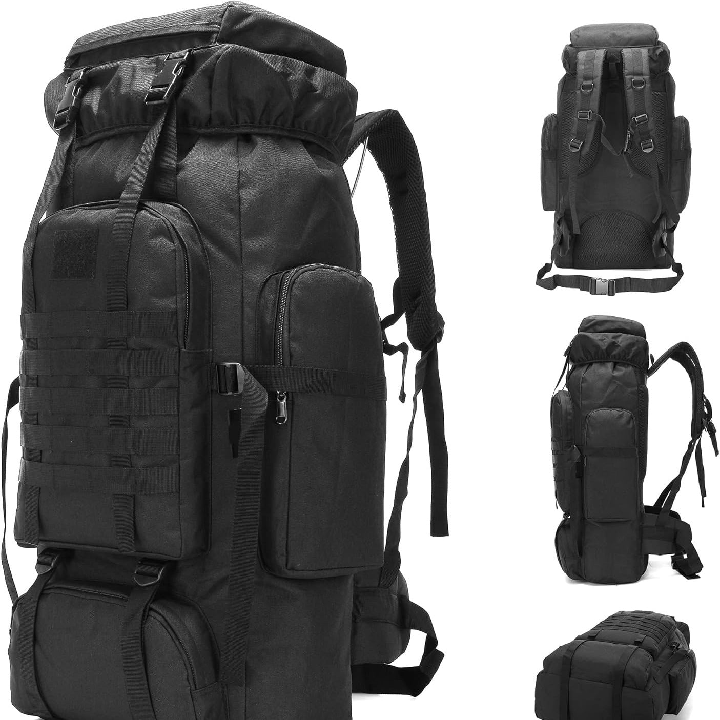 70L Hiking Backpack Military Tactical Camping Adjustable waterproof Climbing Sport Bags