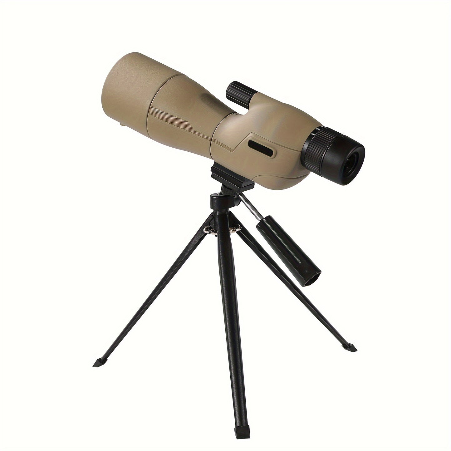 HOT 20x-60x Spotting Scopes For Target Shooting, Spotter Scope With Tripod & Phone Adapter, 123-63ft/1000yds Angled Eyepiece Range Scope For Bird Watching Wildlife Hunting Khaki/Black Viewing Telescope Comes With A Mobile Phone Clip Wilderness Outfiters