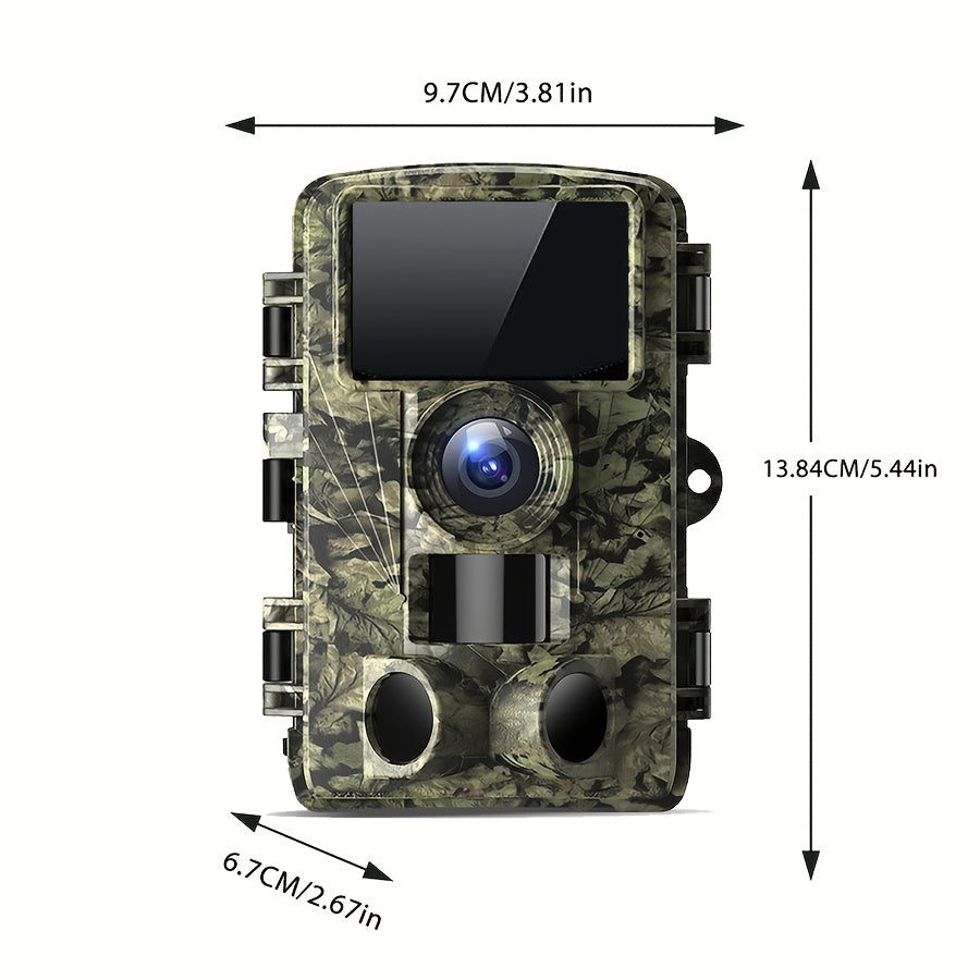 4K Ultra HD Trail Camera, 48MP with No Glow Night Vision, Motion Sensor, Tree Mount,, Audio & Motion Alerts, Infrared Sensor, Battery Powered, Outdoor Wildlife Monitoring(4K-48MP, 2K-28MP), Gift for Men