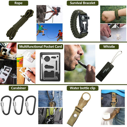 Wilderness Survival First Aid Outdoor Survival Emergency Kit