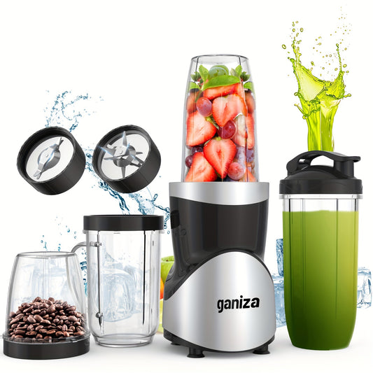 Juicer Smoothie Blender - 15pcs Personal Blender and Grinder Combo for Kitchen