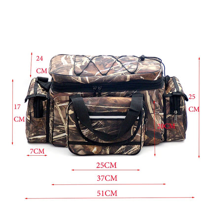 Large Capacity Fishing Bag Waterproof Multifunctional Lure Waist Pack Outdoor Shoulder Bags Carp Fishing Tackle