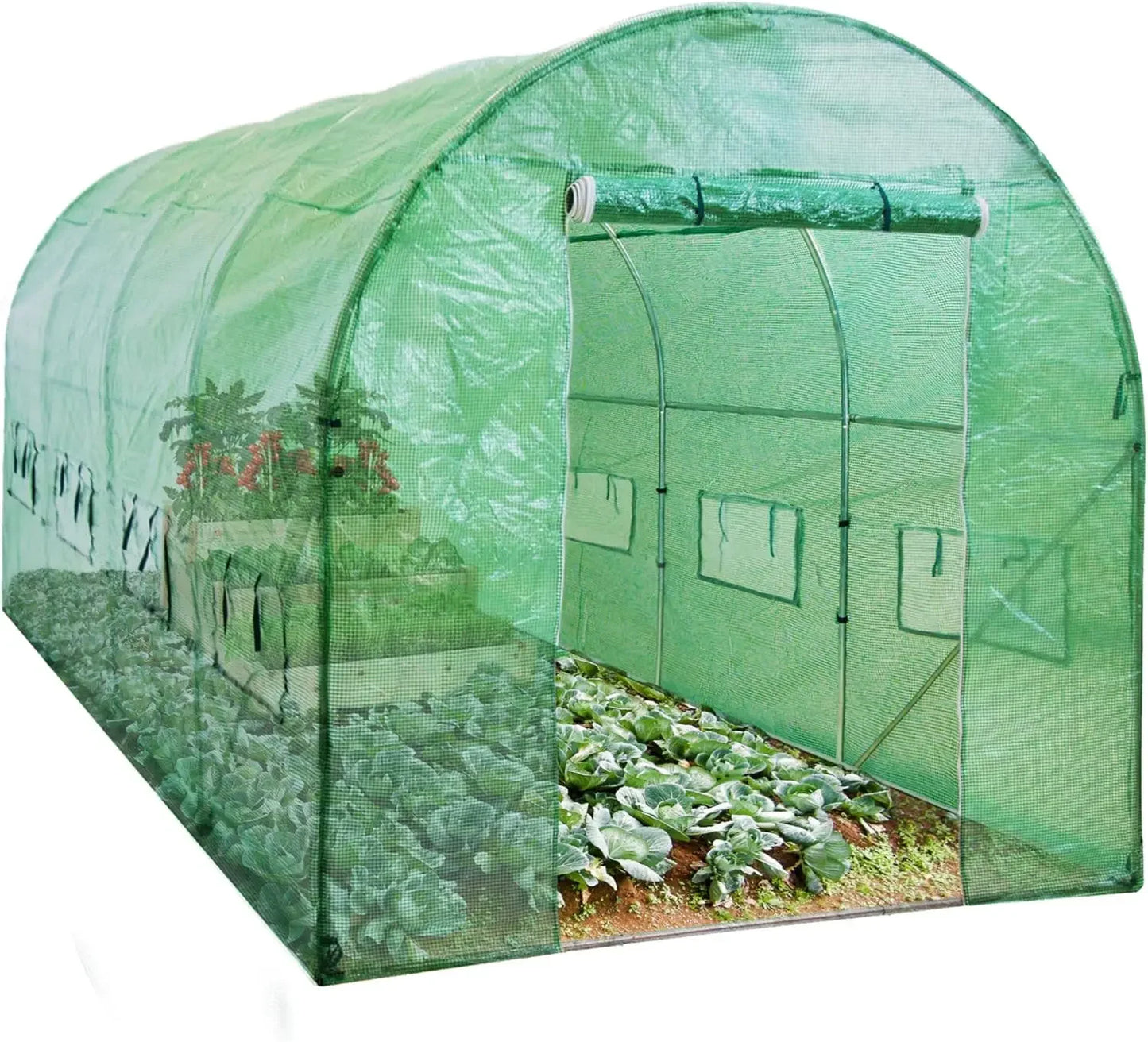 15x7x7ft Walk-in Greenhouse