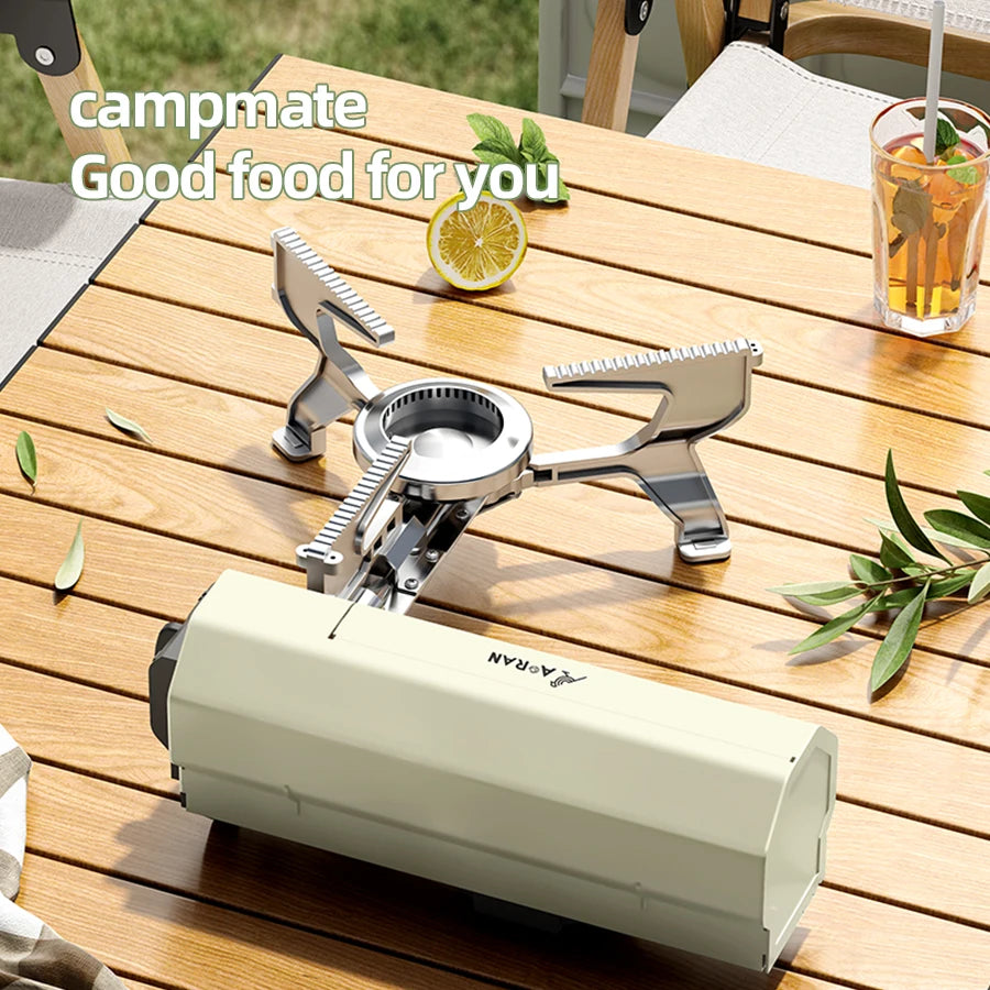 Portable Integrated Card Stove Camping Gas Stove Outdoor Hiking Barbecue Travel Cooking Oven Box Type Gas Stove