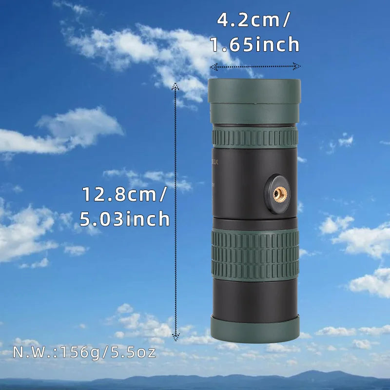 8-24x Zoom Monocular Telescope Stepless Zooming Long Range