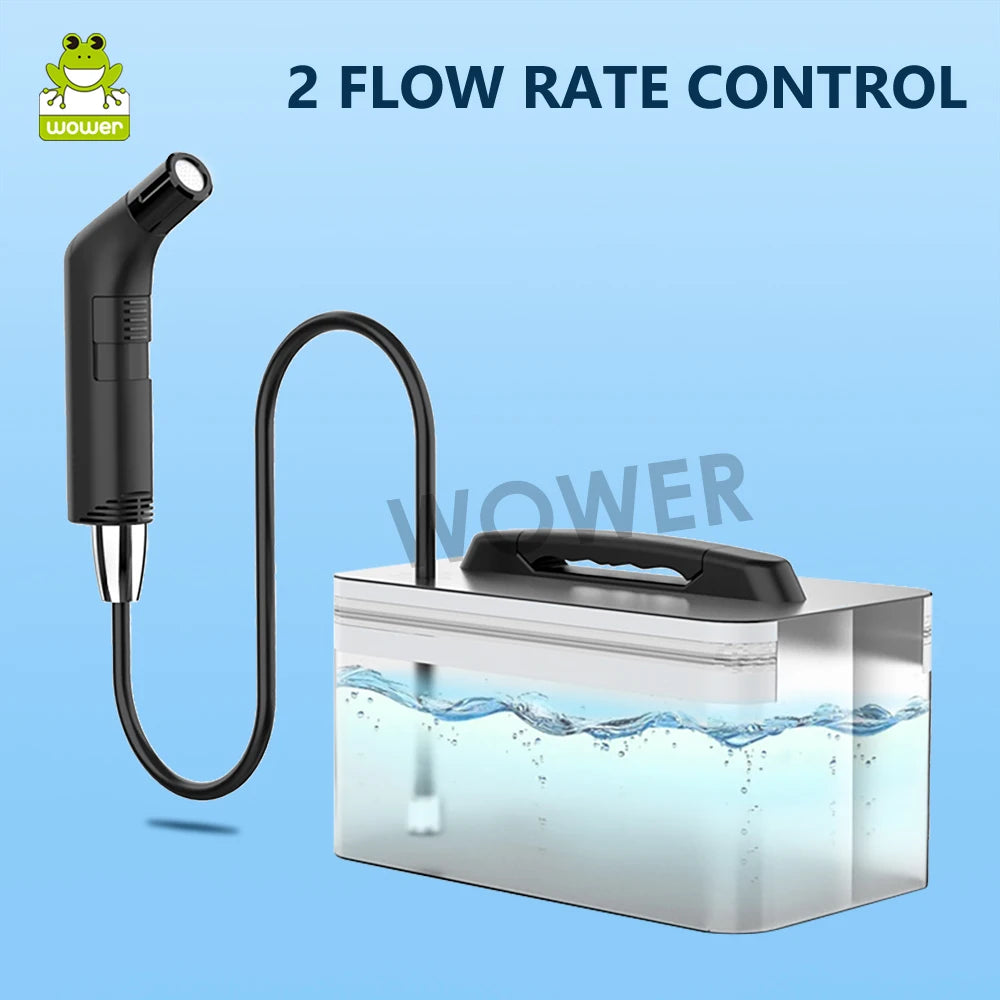 Wower Portable Electric Bidet for Personal Hygiene Cleaning 2.3L Shattaf Rechargeable Travel Camping Bidet Shower Sprayer