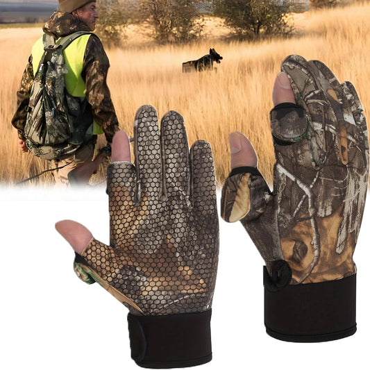 Autumn Winter Full Finger Hunting Gloves Touchscreen Anti-slip Protection Sports Fishing Gloves Hunting Outdoor Walking Gloves