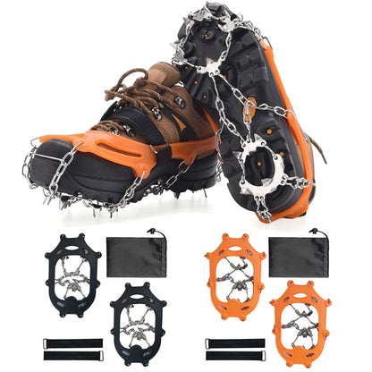 Winter 10 Teeth Crampon Ice Claws Mountaineering Snow Antiskid Crampon Shoe Cover Ice Grasping Skiing Claw Hiking Climbing