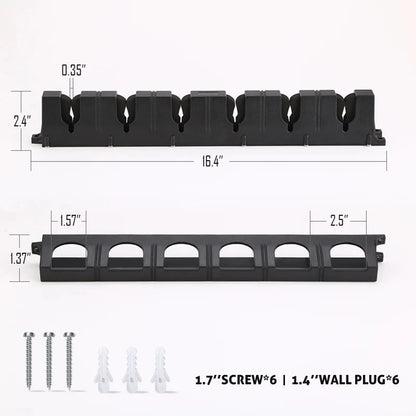 1Pcs Fishing Rod Tools Vertical Display Stand Fishing Rod Holder Wall Hanging Fish Pole Rack