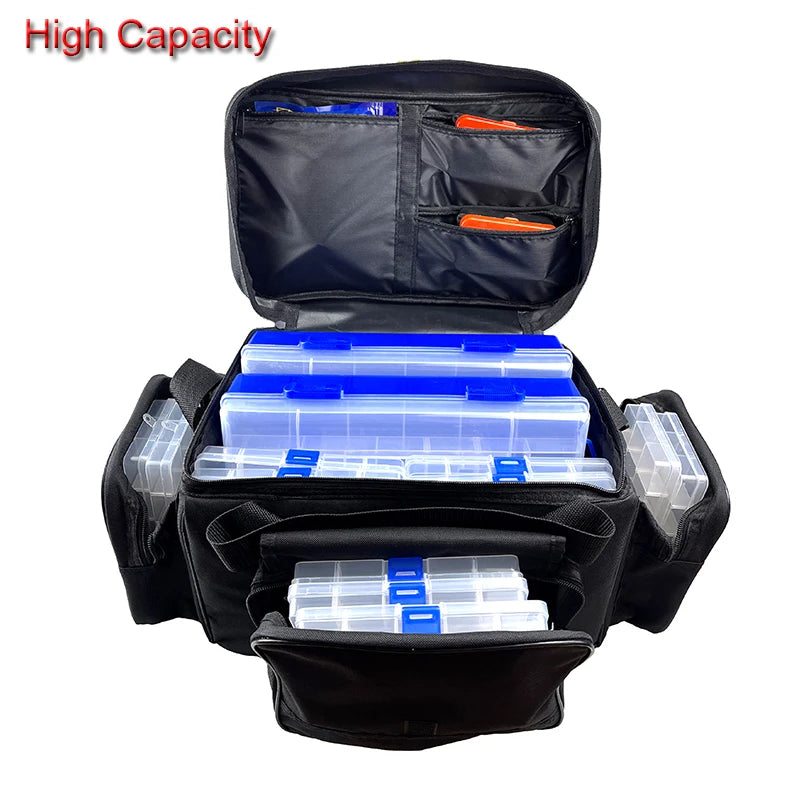 Large Capacity Fishing Bag Waterproof Multifunctional Lure Waist Pack Outdoor Shoulder Bags Carp Fishing Tackle