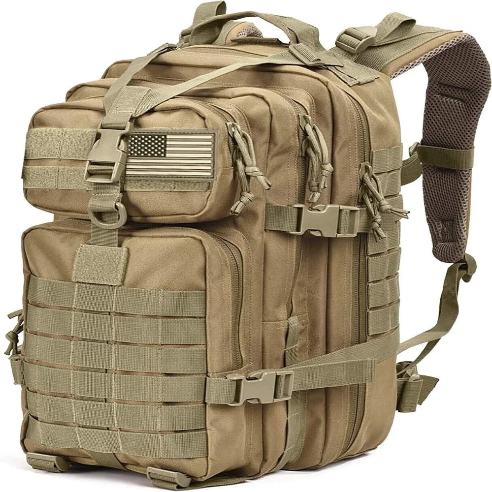 45L Tactical Backpack Molle Rucksack Outdoor Travel Bag