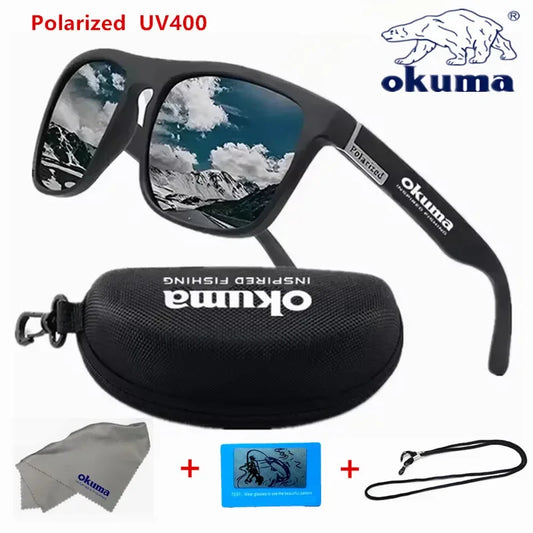 Okuma polarized sunglasses UV400 for men and women outdoor hunting, fishing, driving bicycles, sunglasses optional box