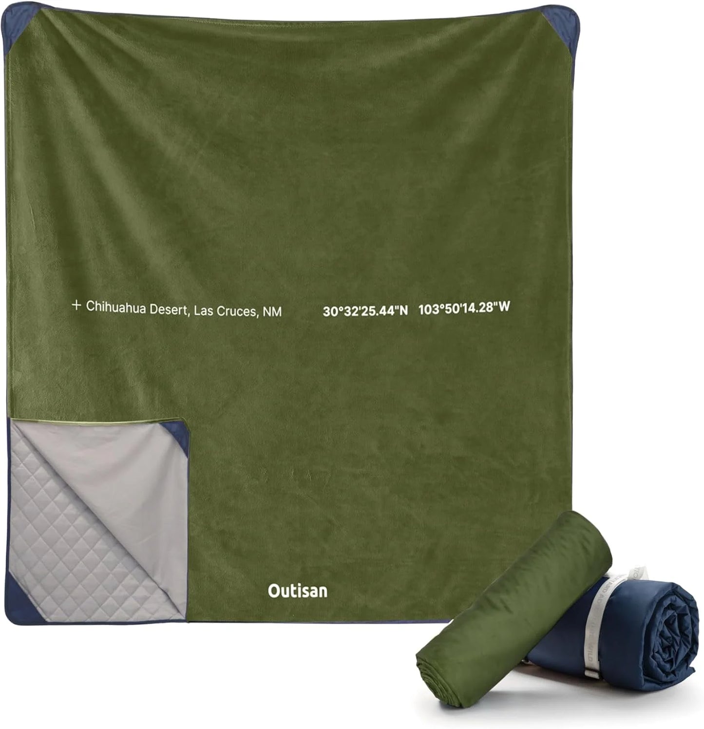 Extra Light and Fluffy Warm Outdoor Blanket, Perfect for Camping and Backpacking, Compact, Insulated, Packable