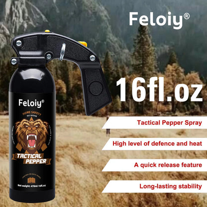 Tactical Pepper Spray 16 fl oz - Bear Repellent Spray, Safety Protection, Suitable for Wild Adventures, Outdoor Camping