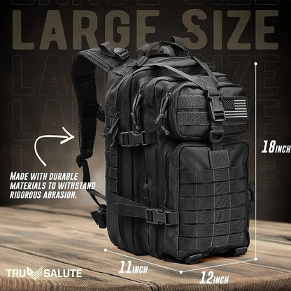 45L Tactical Backpack Molle Rucksack Outdoor Travel Bag