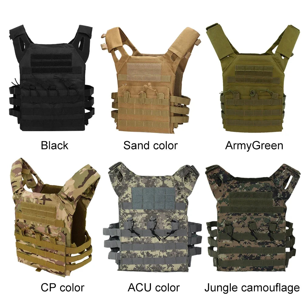 Military Tactical Vest Outdoor Hunting Body Armor Lightweight Combat Plate Carrier Airsoft Vests CS Game Equipment