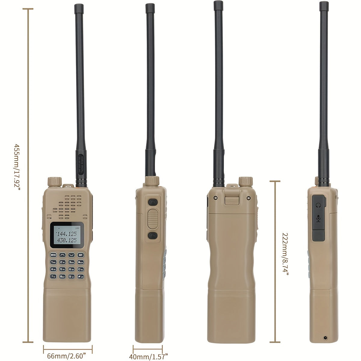 AR-152 10W Ham Radio Powerful Handheld Tactical Two Way Radio With 12000mAh Battery And Baofeng Accessories Full Kit For Camping, Hunting, Hiking And Outdoor Activities Wilderness Outfiters